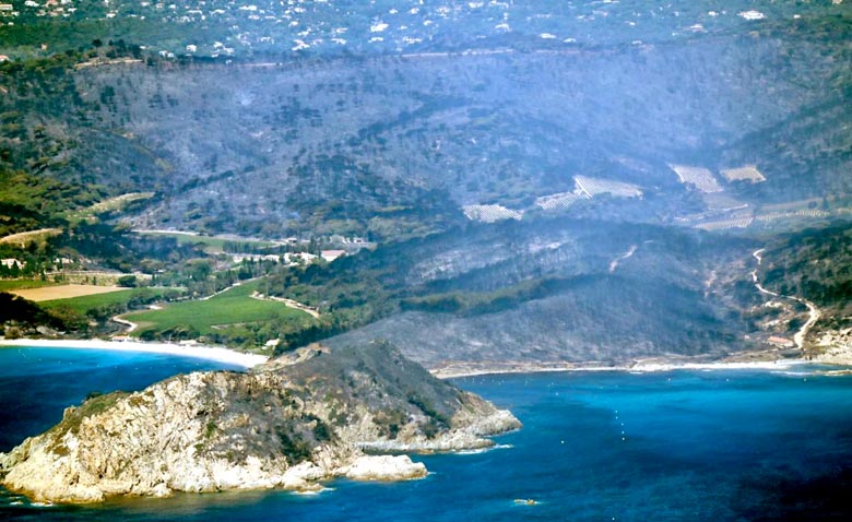 Cap Taillat ravag par l'incendie