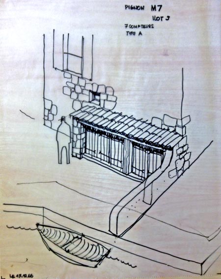 croquis de l'architecte...